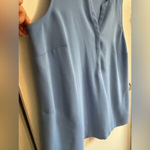 sleeveless flowy blouse with pockets